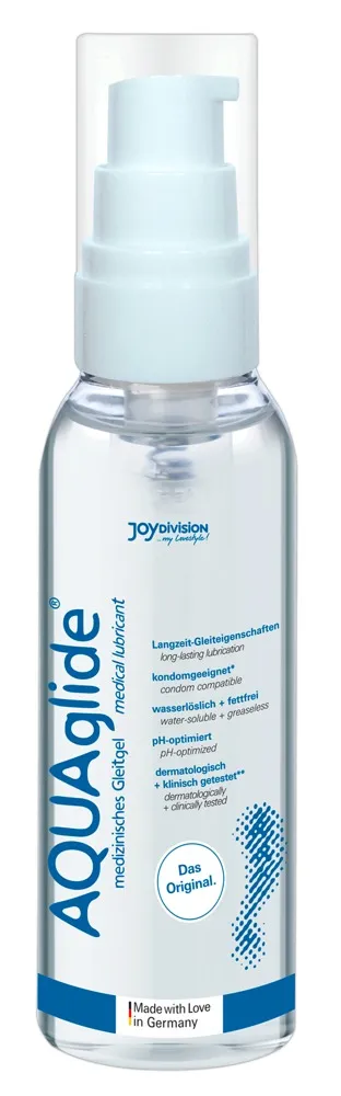 Lubrikační gel na vodní bázi ideální na všechny erotické pomůcky Joydivision AQUAglide 75ml