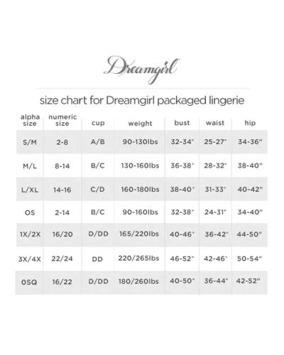 Erotický kostým služky Dreamgirls Maid Plus Size Sheer Mesh XL-XXL