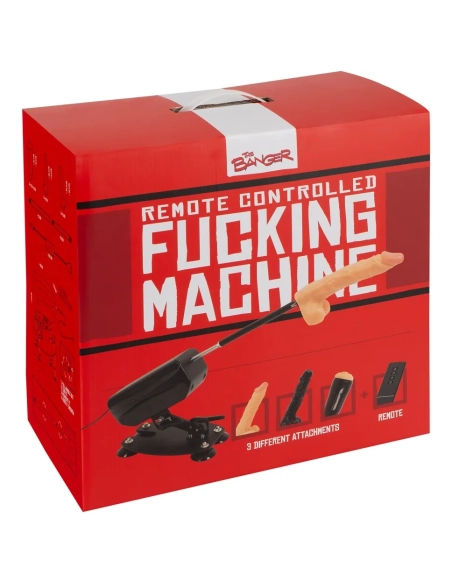 Šukácí stroj The Banger RC Fucking Machine se 2 vibrátory a kundičkou