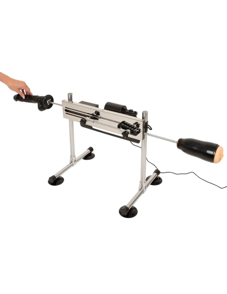 šukací stroj The Banger DS Fucking Machine se 2 vibrátory a kundičkou