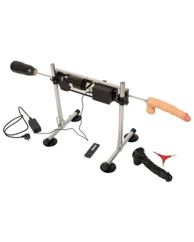 šukací stroj The Banger DS Fucking Machine se 2 vibrátory a kundičkou