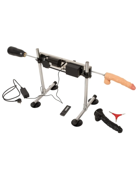šukací stroj The Banger DS Fucking Machine se 2 vibrátory a kundičkou