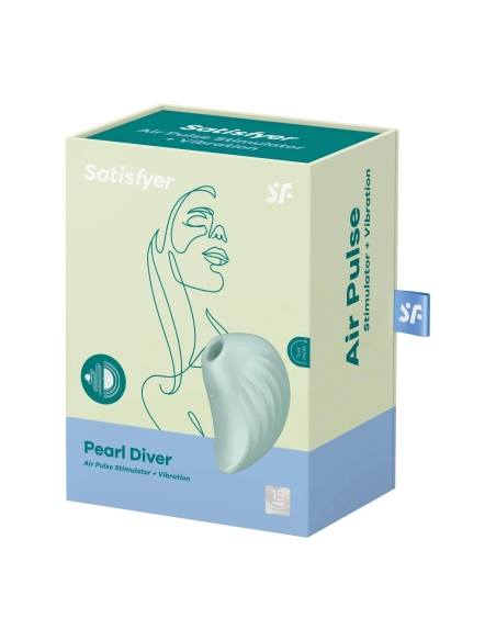 Vibrátor na klitoris Satisfyer Pearl Diver mint