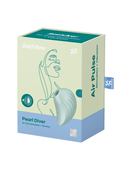 Vibrátor na klitoris Satisfyer Pearl Diver mint