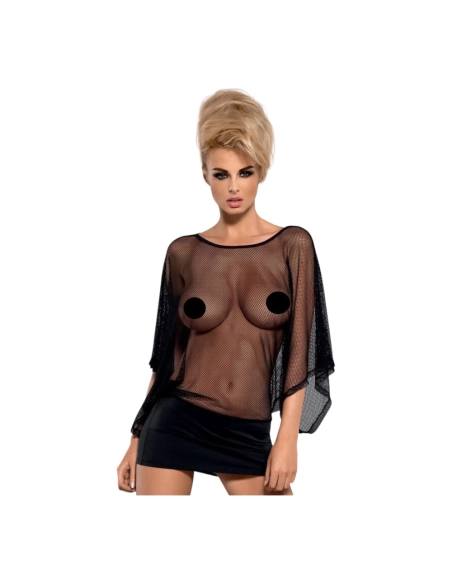 Sexy mini šatičky Obsessive Punker Dress & Thong Black