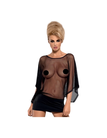 Sexy mini šatičky Obsessive Punker Dress & Thong Black