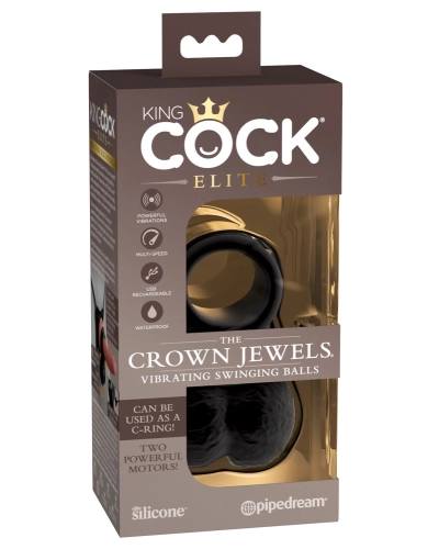 Vibrační erekční prsten King Cock Elite Crown Jewels