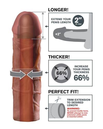 XTENSION Mega realistický návlek na penis 20