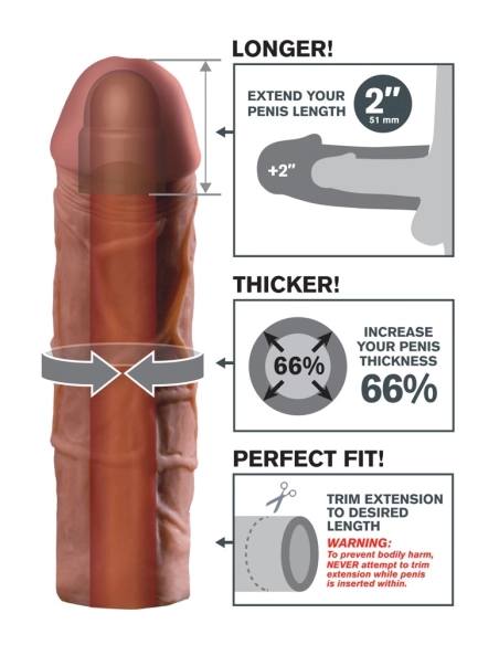 XTENSION Mega realistický návlek na penis 20
