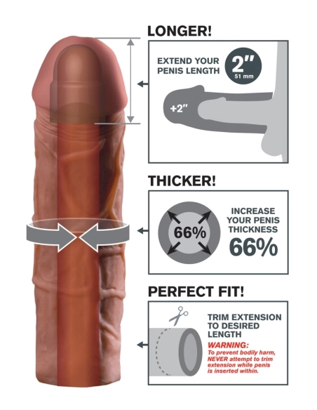 XTENSION Mega realistický návlek na penis 20