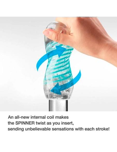 TENGA Spinner Tetra - opakovaně použitelný rotační masturbátor pro muže