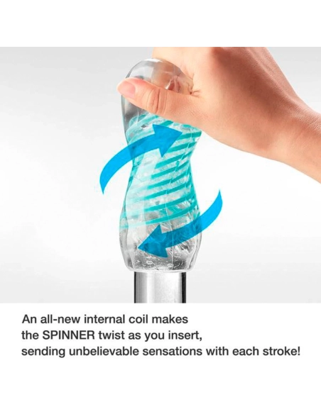 TENGA Spinner Tetra - opakovaně použitelný rotační masturbátor pro muže