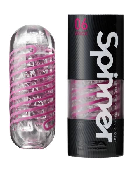 TENGA Spinner Brick Opakovaně použitelný rotační masturbátor pro intenzivní stimulaci