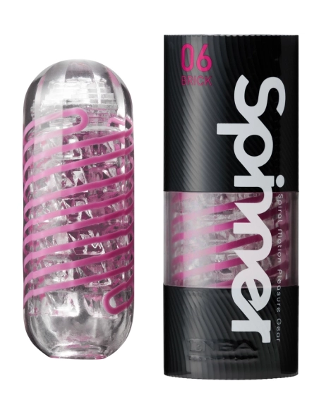 TENGA Spinner Brick Opakovaně použitelný rotační masturbátor pro intenzivní stimulaci