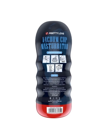 Realistický masturbátor Pretty Love Vacuum Cup s přirozeným pocitem