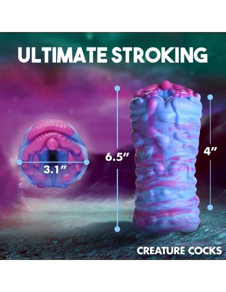 Silikonová mimozemská umělá vagína Creature Cocks Cyclone pro dokonalé potěšení