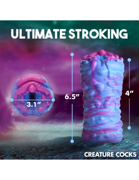 Silikonová mimozemská umělá vagína Creature Cocks Cyclone pro dokonalé potěšení