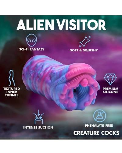 Silikonová mimozemská umělá vagína Creature Cocks Cyclone pro dokonalé potěšení
