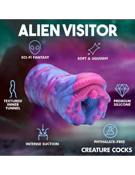 Silikonová mimozemská umělá vagína Creature Cocks Cyclone pro dokonalé potěšení