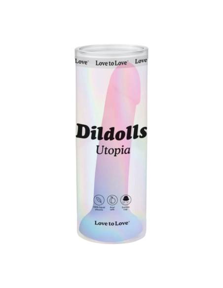 Dildolls Utopia - silikonové dildo s přísavkou (barevné)
