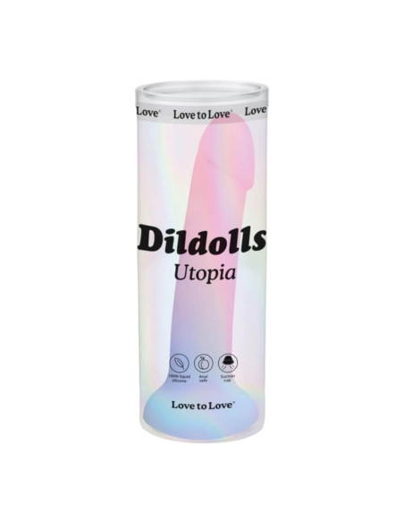 Dildolls Utopia - silikonové dildo s přísavkou (barevné)