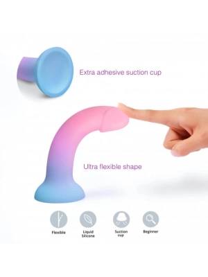 Dildolls Utopia - silikonové dildo s přísavkou (barevné)