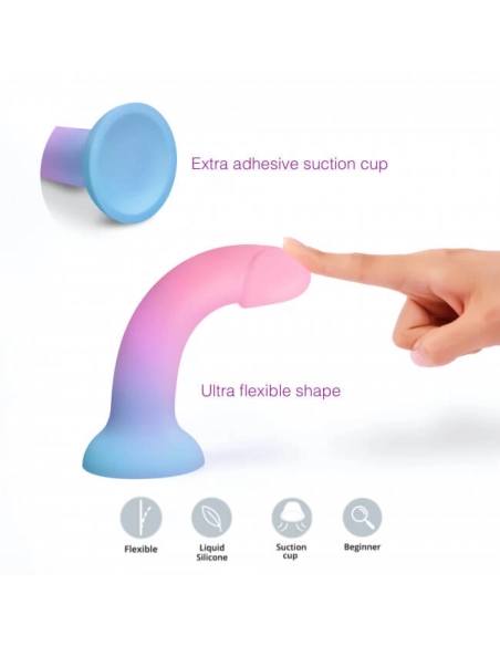 Dildolls Utopia - silikonové dildo s přísavkou (barevné)