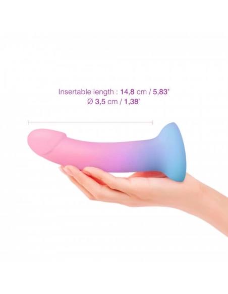 Dildolls Utopia - silikonové dildo s přísavkou (barevné)
