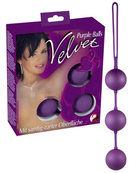 Velvet fialové kuličky rozkoše - trio