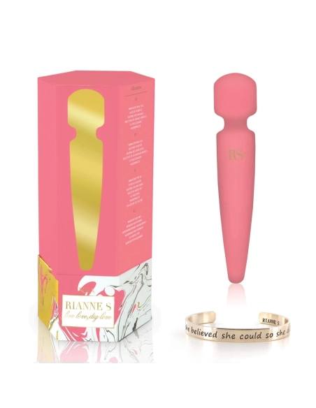 Rianne Bella Wand - vodotěsný masážní vibrátor (korálový)