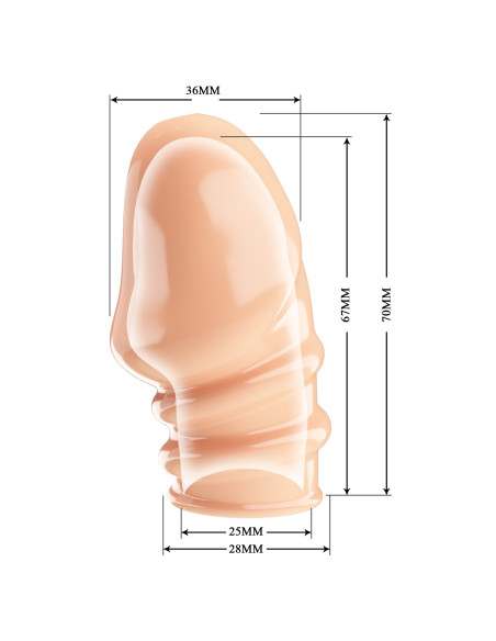 Návlek na penis Jeremy tělový