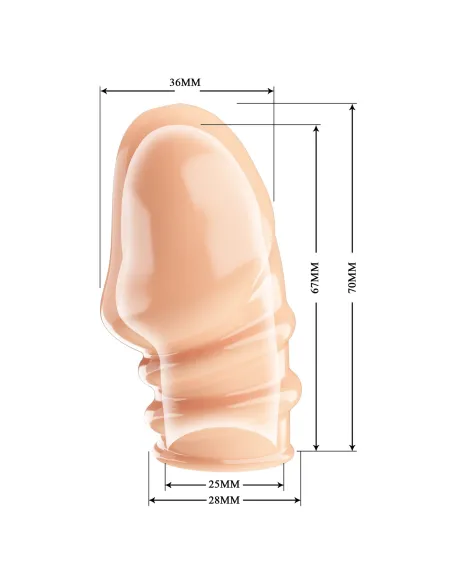 Návlek na penis Jeremy tělový