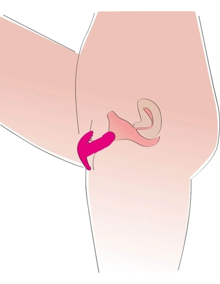 Malé tajemství růžový diskrétní stimulátor s vyjímatelným vibrátorem