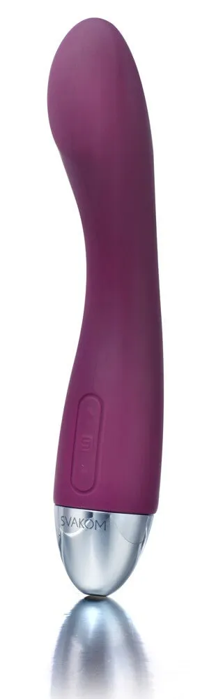 Svakom Amy, vodotesný, nabíjateľný vibrátor na bod G, v modernej, príjemnej fialovej farbe!