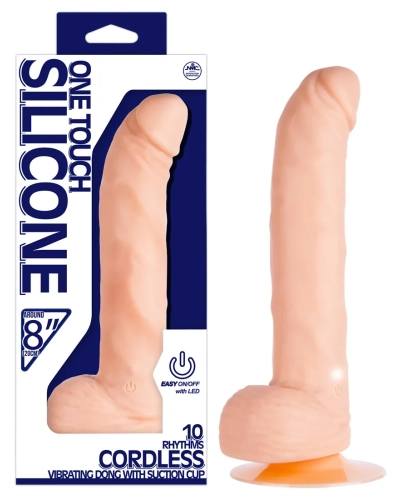Silikonový vibrátor One Touch 8 přírodní