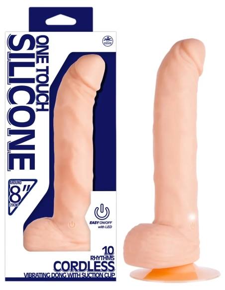 Silikonový vibrátor One Touch 8 přírodní