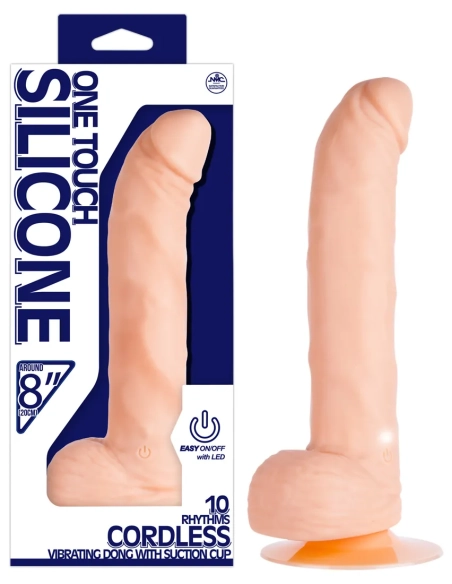 Silikonový vibrátor One Touch 8 přírodní