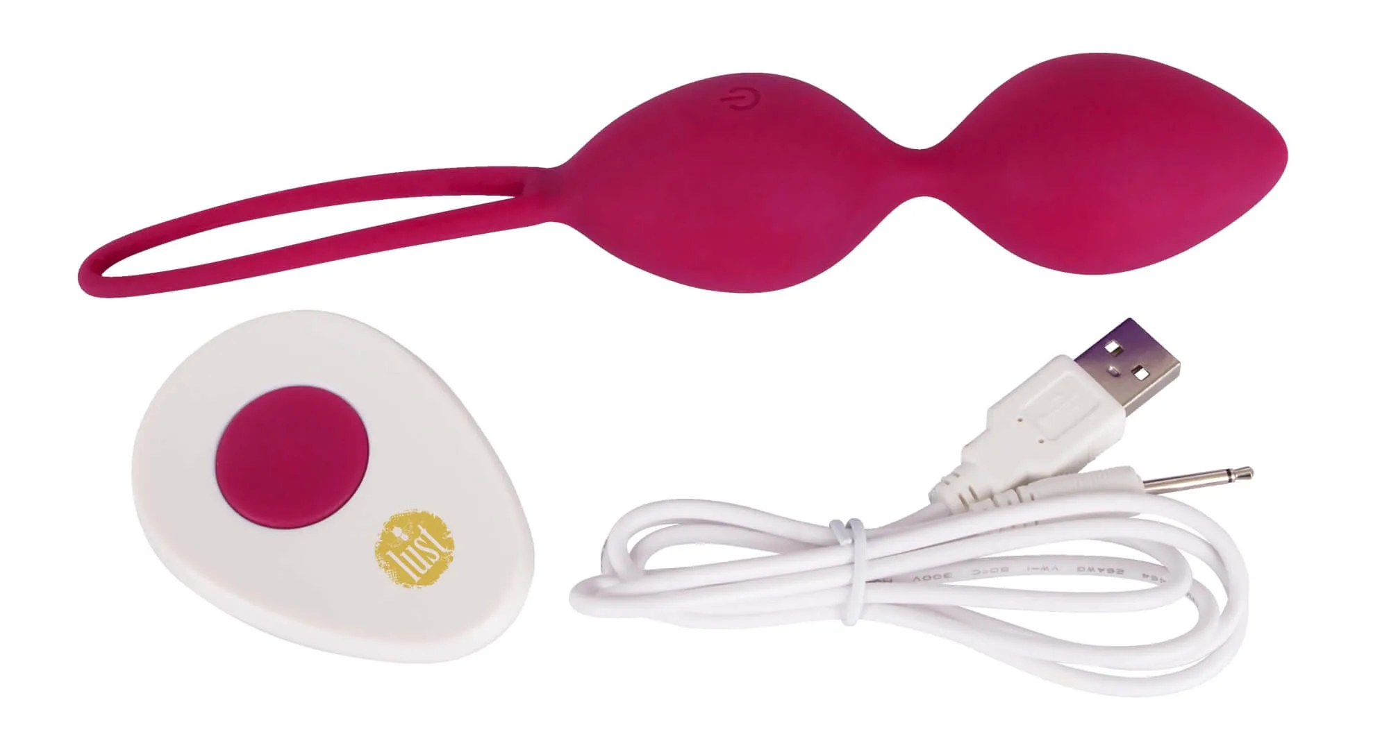 Vibrační kuličky na dálkové ovládání v růžové barvě