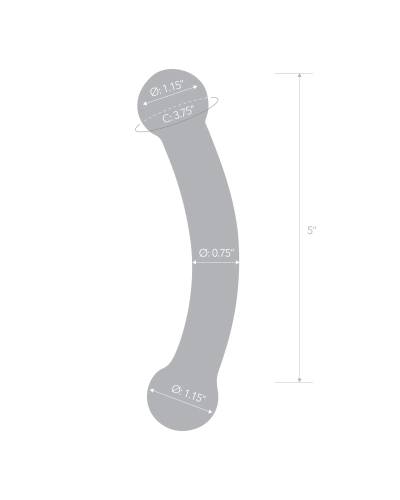 GLAS dvojité dildo