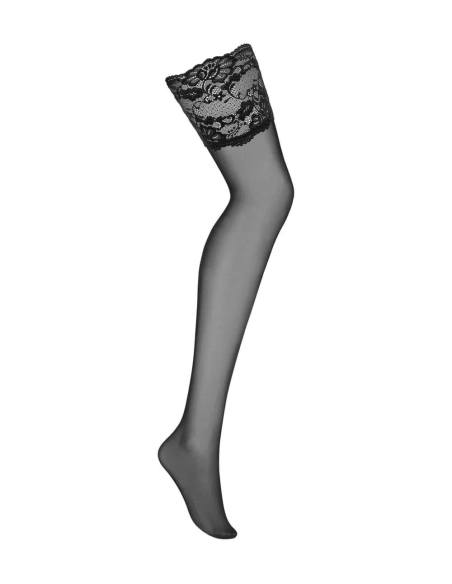 Černé sexy průsvitné punčochy Obsessive 810-STO-1