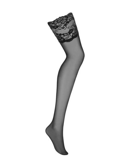 Černé sexy průsvitné punčochy Obsessive 810-STO-1