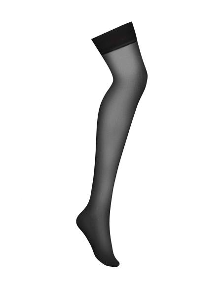 Černé sexy průsvitné punčochy Obsessive S800