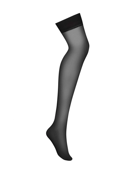 Černé sexy průsvitné punčochy Obsessive S800