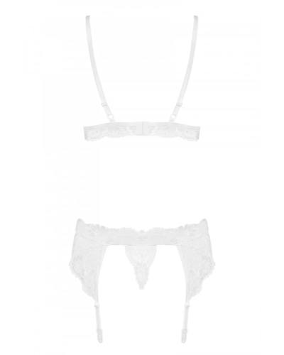 3 dílná sada erotického prádla Obsessive - 810-SEG-1 SET 3PCS White