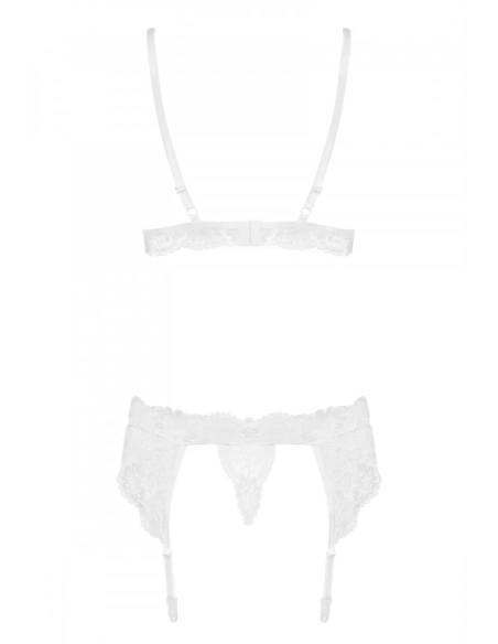 3 dílná sada erotického prádla Obsessive - 810-SEG-1 SET 3PCS White