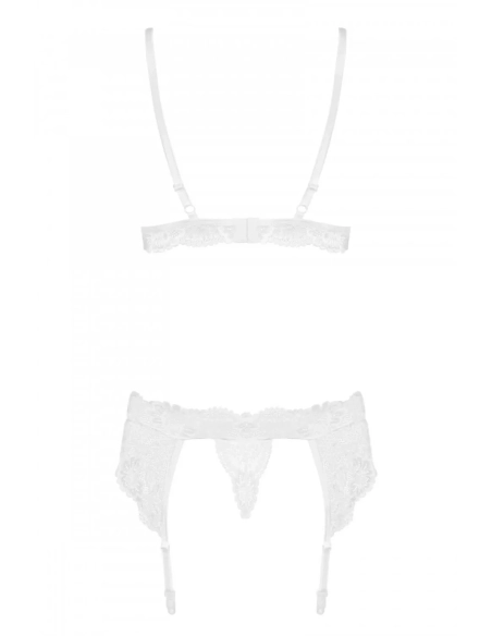 3 dílná sada erotického prádla Obsessive - 810-SEG-1 SET 3PCS White