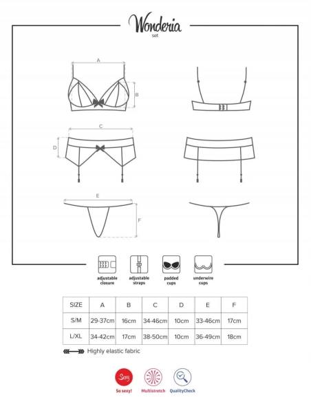 Obsessive - Wonderia Set 3pcs Black