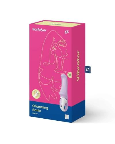 Vibrátor na bod G Satisfyer Vibes Charming Smile fialový