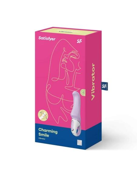 Vibrátor na bod G Satisfyer Vibes Charming Smile fialový