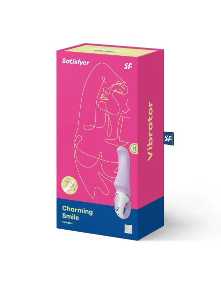 Vibrátor na bod G Satisfyer Vibes Charming Smile fialový